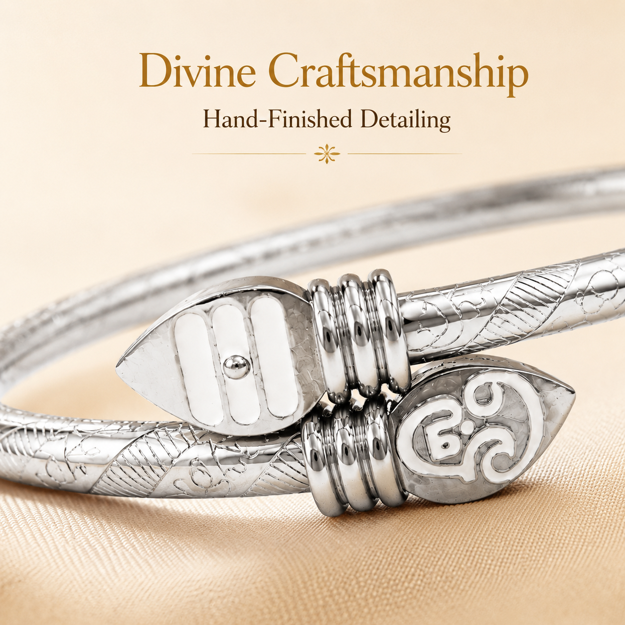 Premium Murugan Vel Kada – Silver Colour Spiritual Bracelet for Strength & Protection | Unisex Kada